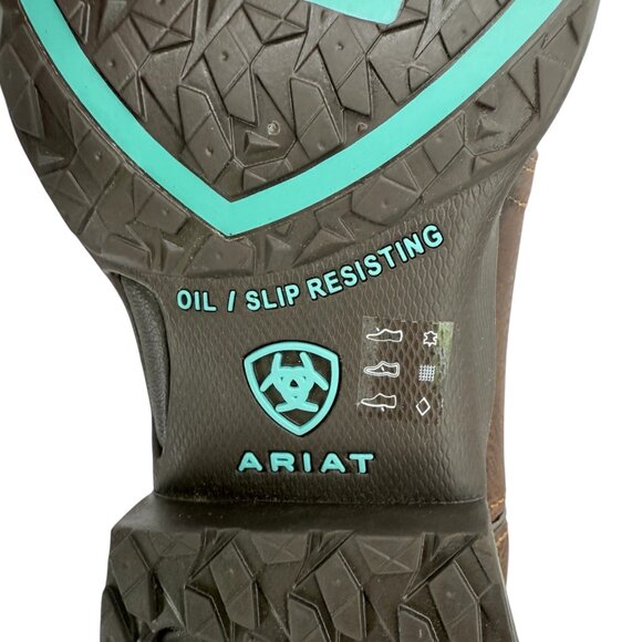 Ariat Womens Leather/Suede Dark Cotage Turquoise Anthem Shortie Boots Sz 6B NWOB - Picture 13 of 15